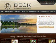 Tablet Screenshot of beckoralsurgery.com
